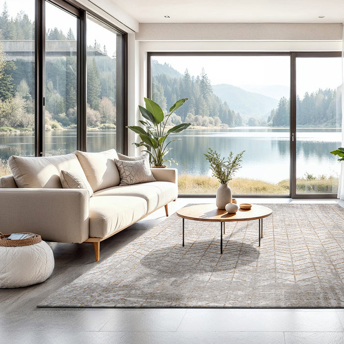 Louis de Poortere Jacob's Ladder Vloerkleed 240 x 340 cm - Central Yellow