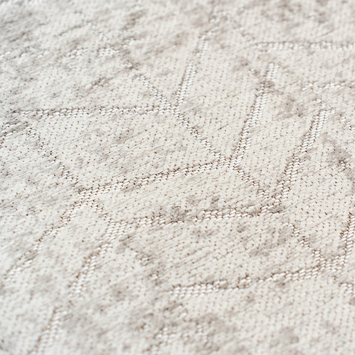 Louis de Poortere Jacob's Ladder Runner Vloerkleed 80 x 250 cm - White Plains