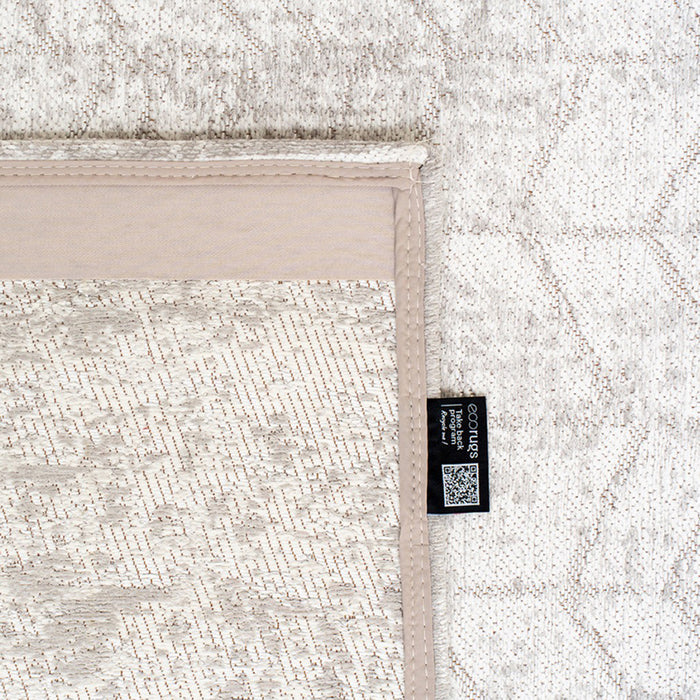 Louis de Poortere Jacob's Ladder Runner Vloerkleed 80 x 250 cm - White Plains