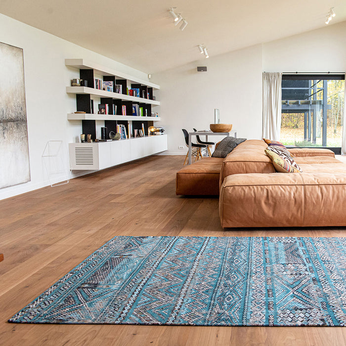 Louis de Poortere Kilim Vloerkleed 240 x 340 cm - Zemmuri Blue