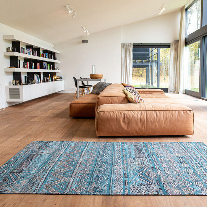 Louis de Poortere Kilim Vloerkleed 280 x 390 cm - Zemmuri Blue