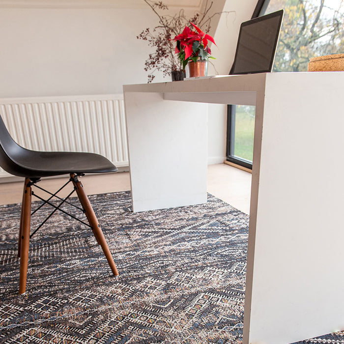 Louis de Poortere Kilim Vloerkleed 200 x 280 cm - Black Rabat