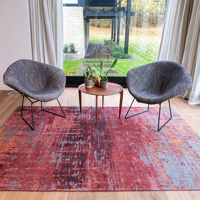 Louis de Poortere Streaks Vloerkleed 240 x 340 cm - Nassau Red