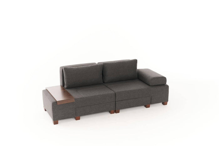 Kalune Design 3-zitsslaapbank Perenna chenille
