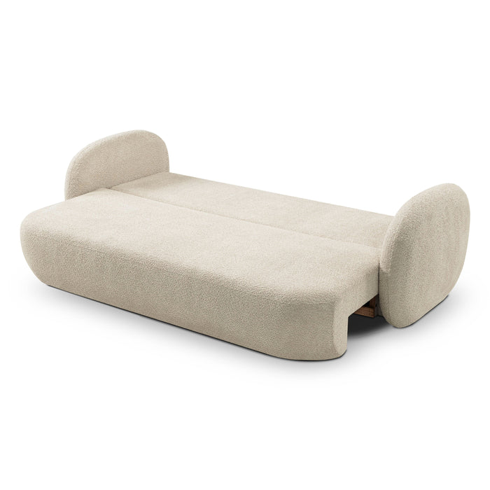 by fonQ Orin 3-zitsbank met Slaapfunctie - Bouclé - Ivoor