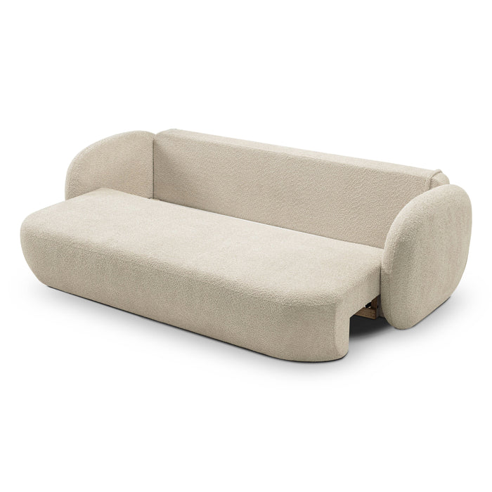by fonQ Orin 3-zitsbank met Slaapfunctie - Bouclé - Ivoor