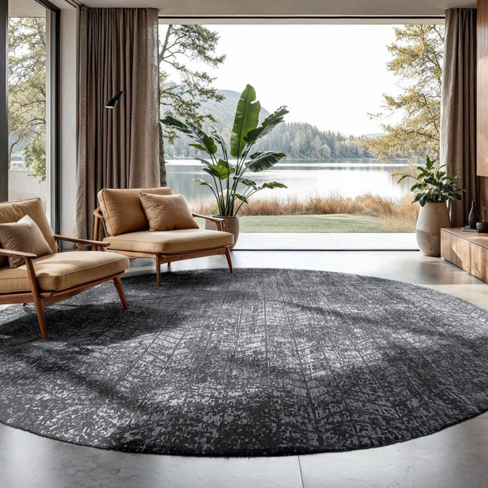 Louis de Poortere Jacob's Ladder Vloerkleed Ø 140 cm - Harlem Contrast