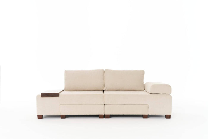 Kalune Design 3-zitsslaapbank Perenna chenille
