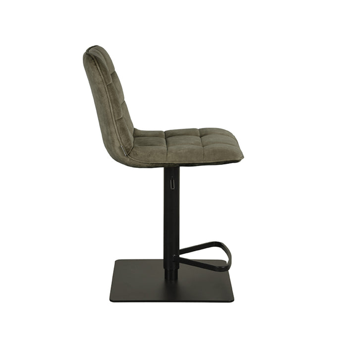 LABEL51 - Barkruk Juul - Hunter Velours - Zwart Metaal