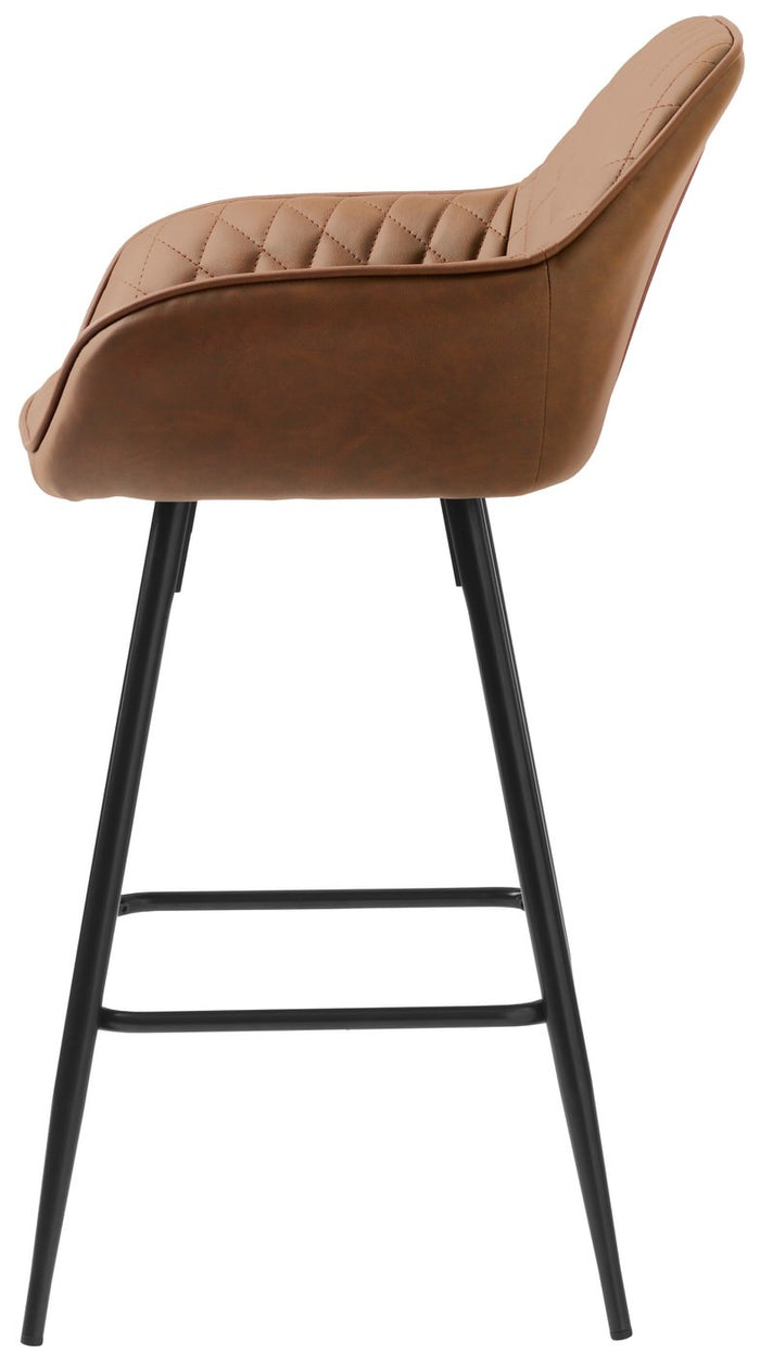 Hygge Interiors Miltona Counter Stoel Kunstleder Bruin