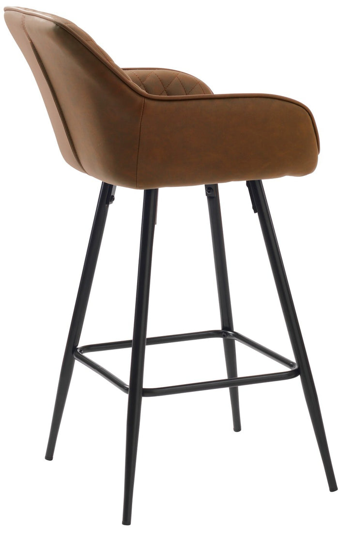 Hygge Interiors Miltona Counter Stoel Kunstleder Bruin