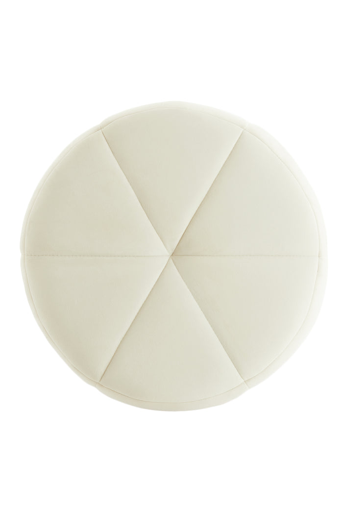Light & Living - Poef BATOEMI - Ø51x45cm - Wit