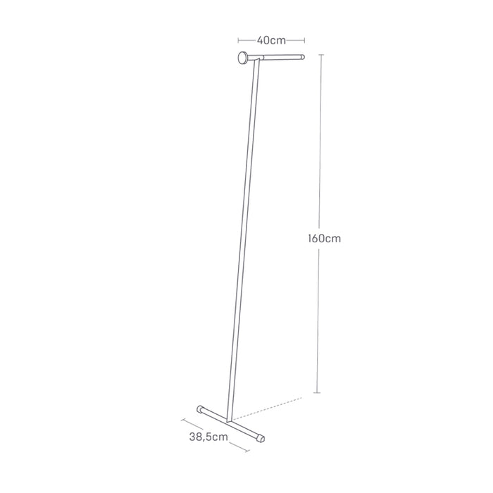 Yamazaki Leunend Stoomreiniger Kledingrek - Tower - Wit