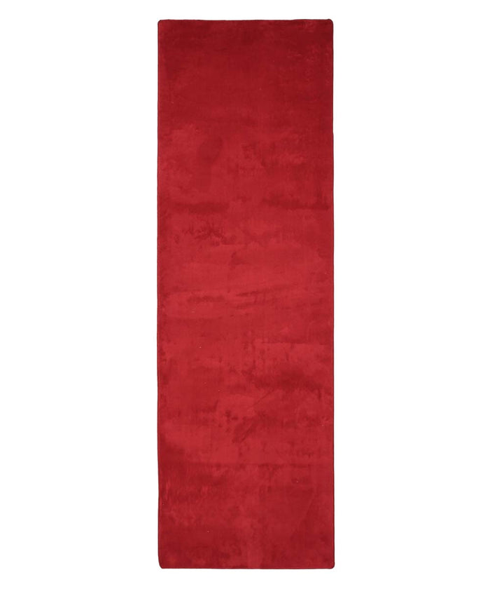 Tapeso Loper zacht - Plush rood - 80x250 cm