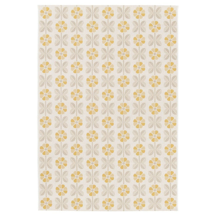 Tapeso Buitenkleed bloemen - Amber Marigold beige|geel - 200x290 cm