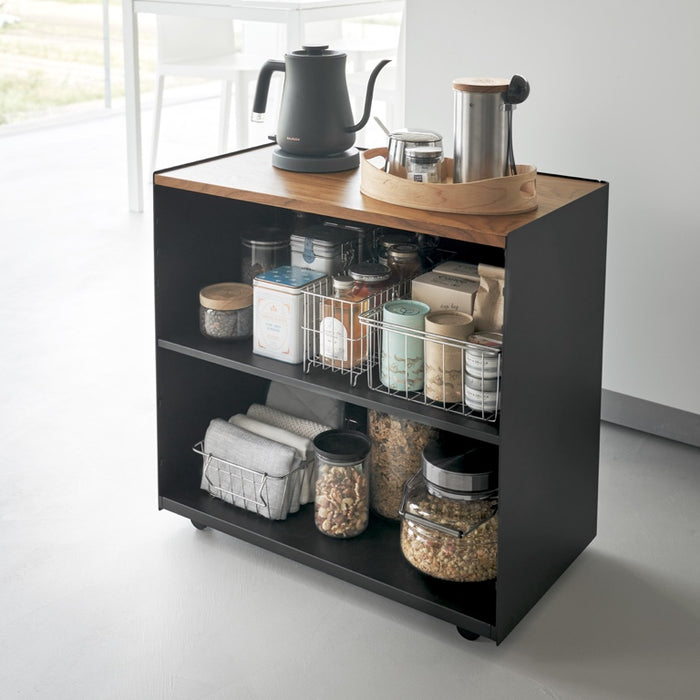 Yamazaki Tower Opbergtrolley - Zwart