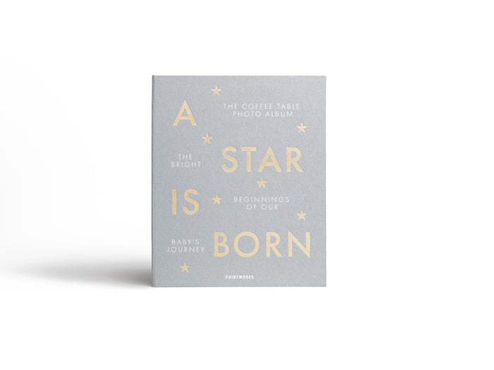 Printworks Fotoalbum Baby - A Star Is Born - Grijs