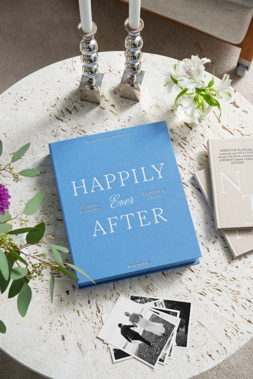 Printworks Fotoalbum Bruiloft - Happily Ever After - Blauw