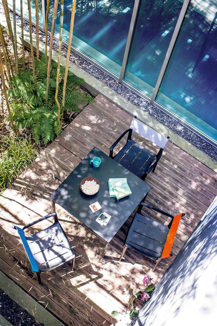 Striped Tavolo tuintafel rechthoek 159x79 zwart