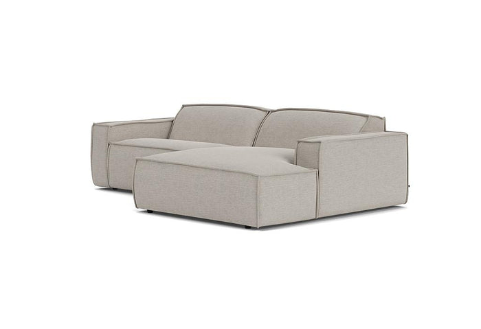 Edge bank met longchair rechts Alpine 01 natural