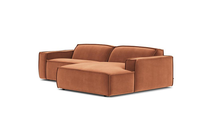 Edge bank met longchair rechts Alpine 01 natural