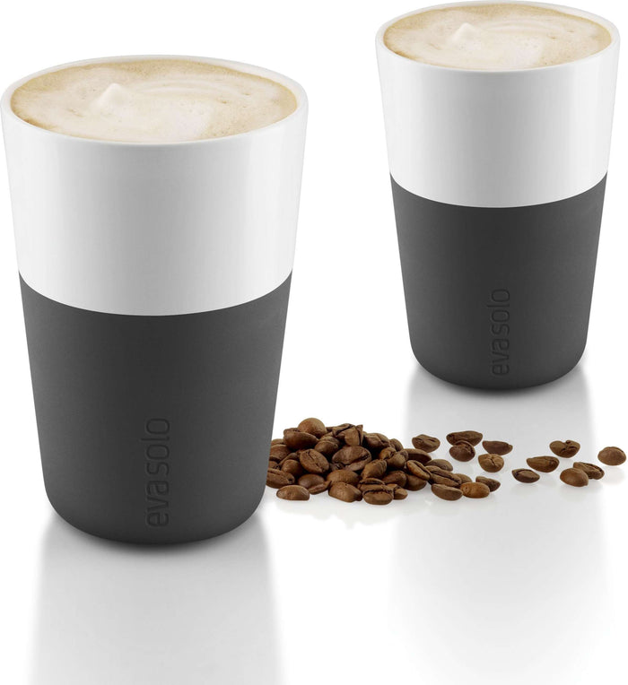 Latte macchiato mokken , set van 2 Carbon black - Eva Solo