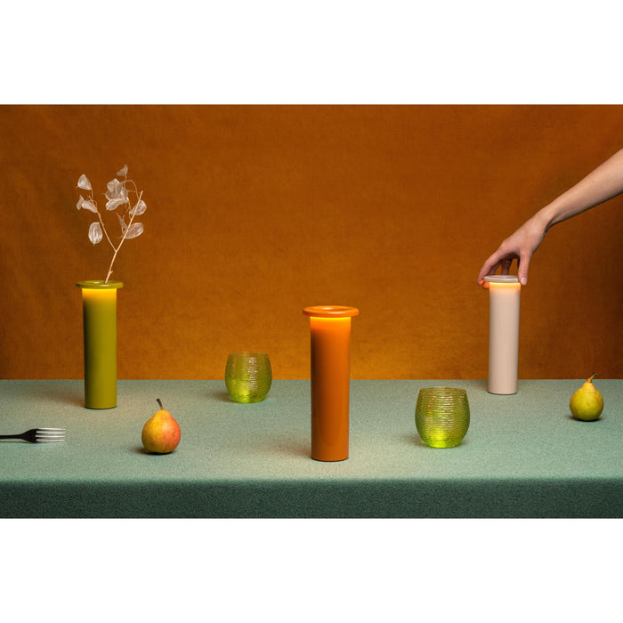 Bouquet tafellamp LED oplaadbaar beige