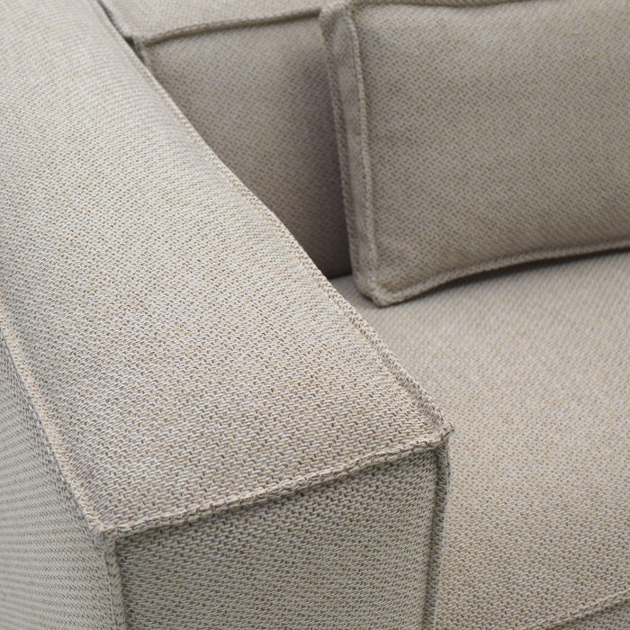 Dunbar bank met Longchair rechts Alpine 01 natural