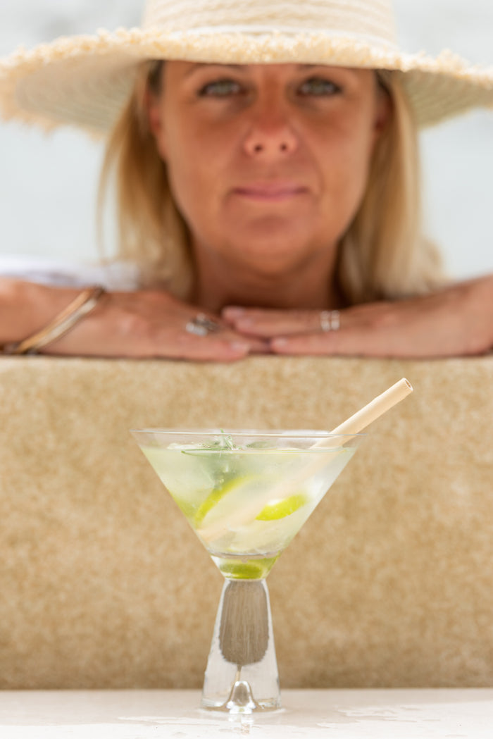 J-Line glas cocktail Lewis - glas - transparant - 4 stuks