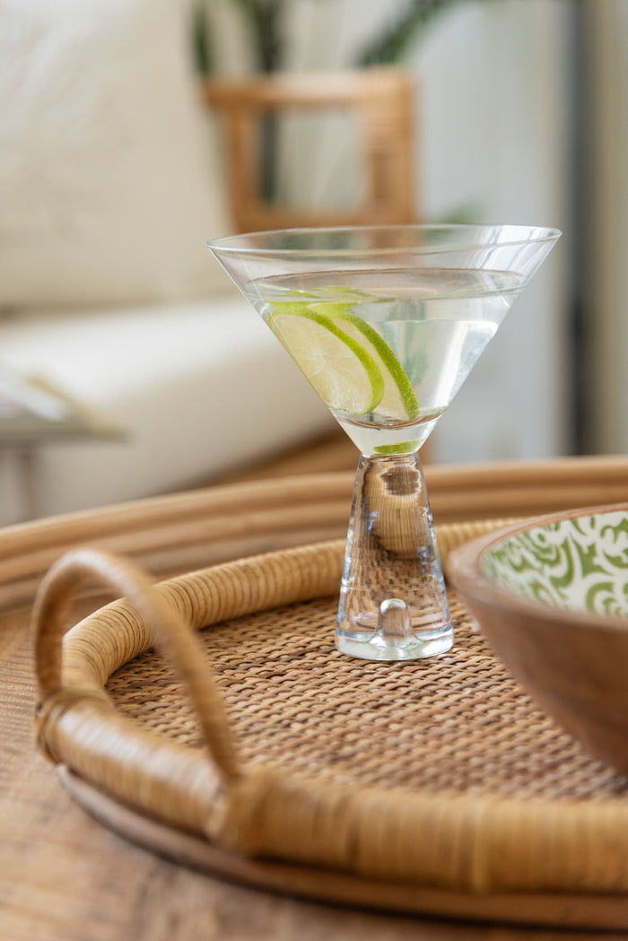 J-Line glas cocktail Lewis - glas - transparant - 4 stuks