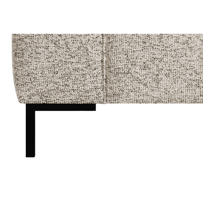 by fonQ Loft Hoekbank met Chaise Longue Rechts - Chenille Melange - Grijs