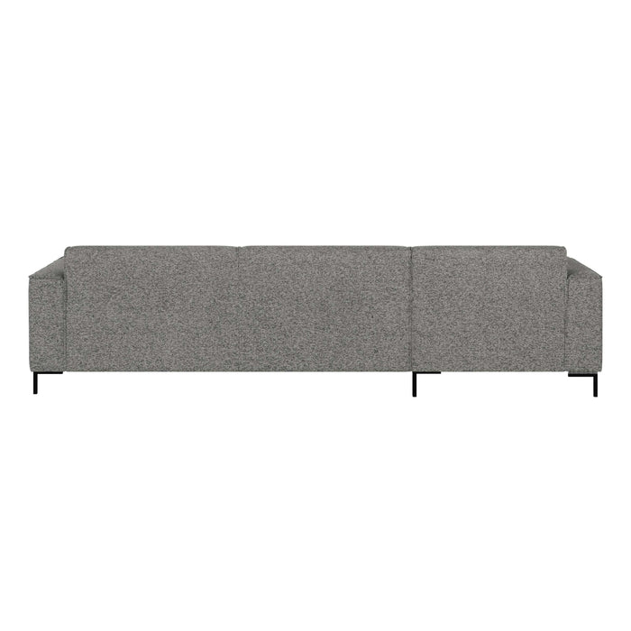 by fonQ Loft Hoekbank met Chaise Longue Links - Chenille Melange - Steengrijs