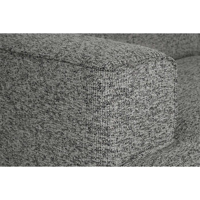 by fonQ Loft Hoekbank met Chaise Longue Links - Chenille Melange - Steengrijs