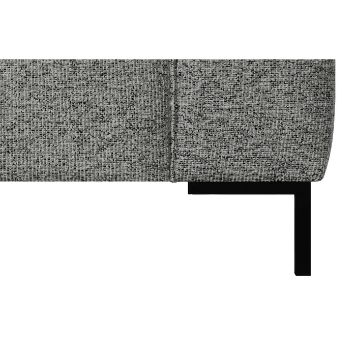by fonQ Loft Hoekbank met Chaise Longue Links - Chenille Melange - Steengrijs
