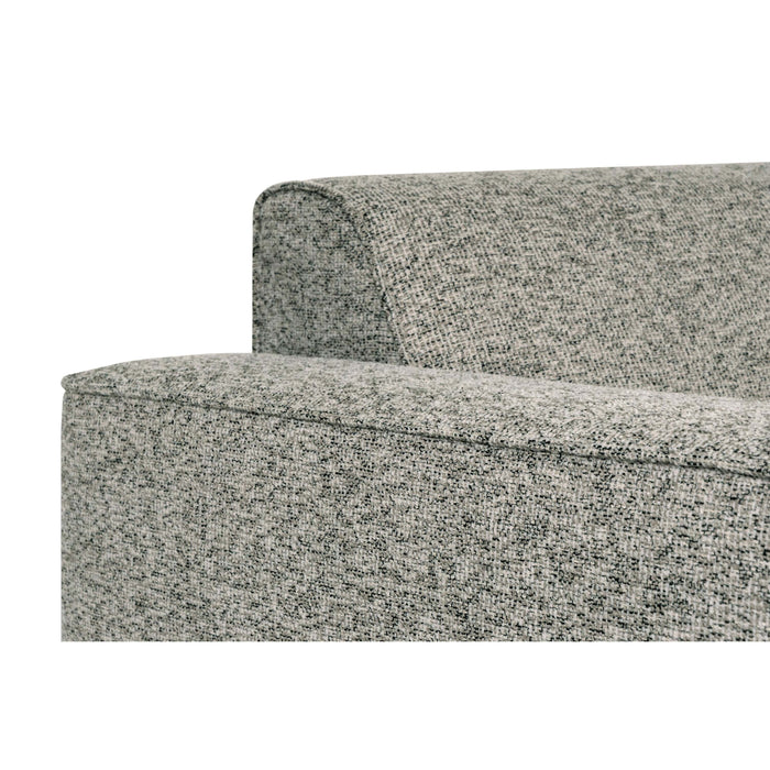 by fonQ Loft Hoekbank met Chaise Longue Links - Chenille Melange - Mintgroen