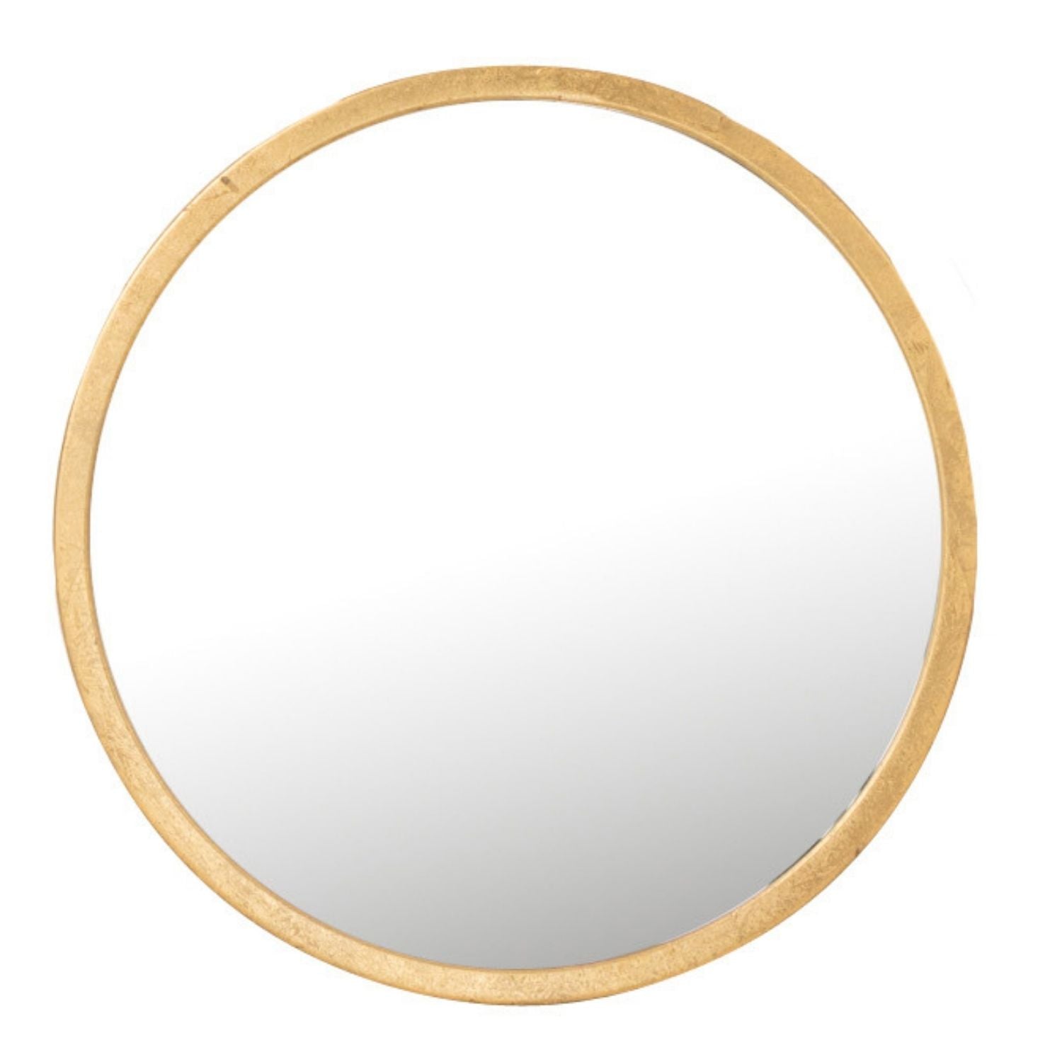 J-Line spiegel Mona Rond - ijzer|glas - goud - extra small - Ø 30 cm