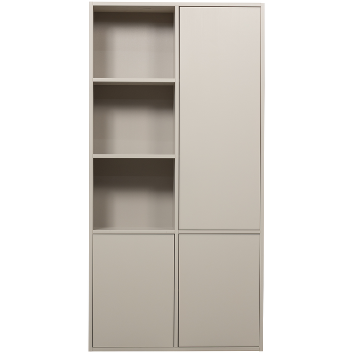 WOOOD Meggy Opbergkast Rechts - Grenen hout - Dust|Grijs - 215x108x40