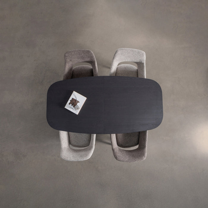 WOOOD Arros Eettafel Uitschuifbaar - Zwart - 75x180|220x90