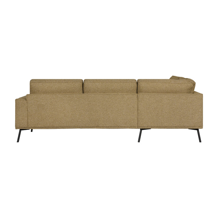 Hoekbank Alford - Oker - Textiel - 260x85x208cm (BxHxD)