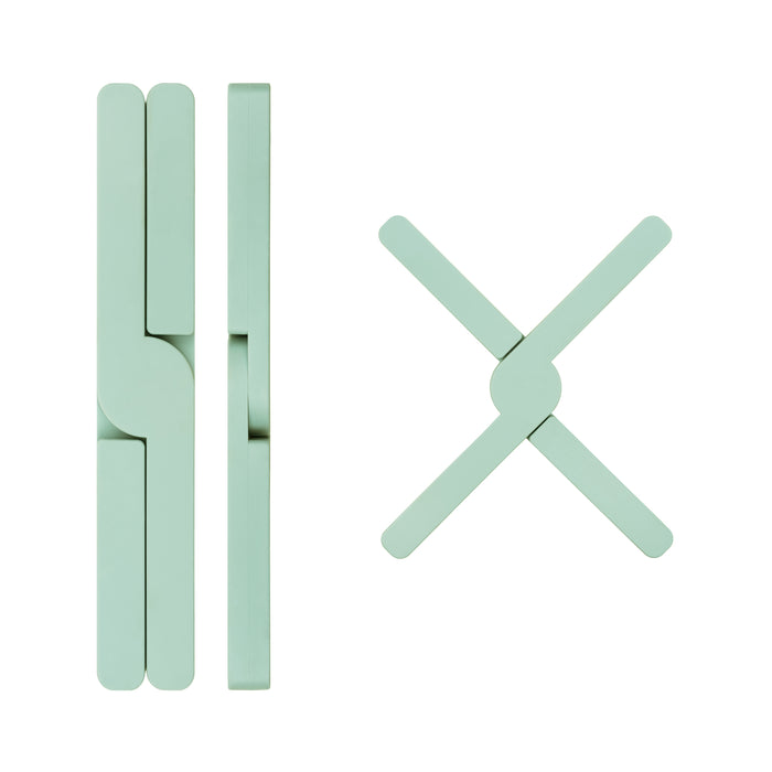 Krumble Pannenonderzetter Hexagon - Groen - Set van 2