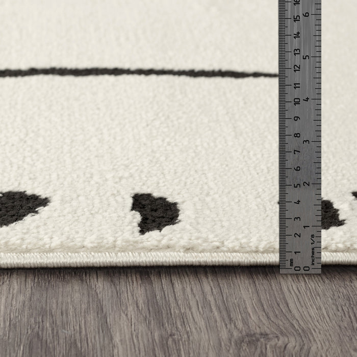 by fonQ Wibb Vloerkleed 160 x 213 cm - Zwart