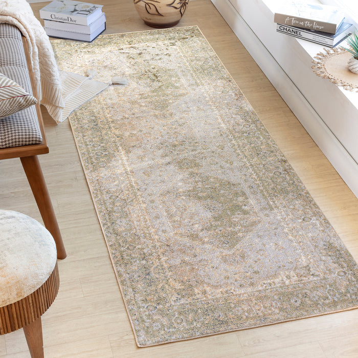 by fonQ Bavu Runner Vloerkleed 80 x 220 cm - Sage