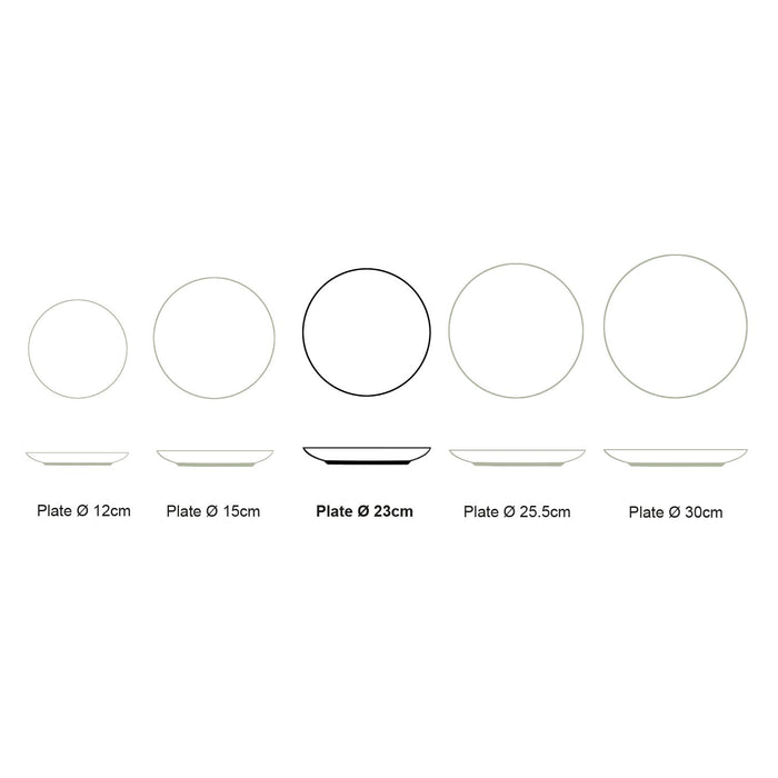 vtwonen Tie-Dye Borden - Ontbijtborden - Serviesset van 4 - 23cm