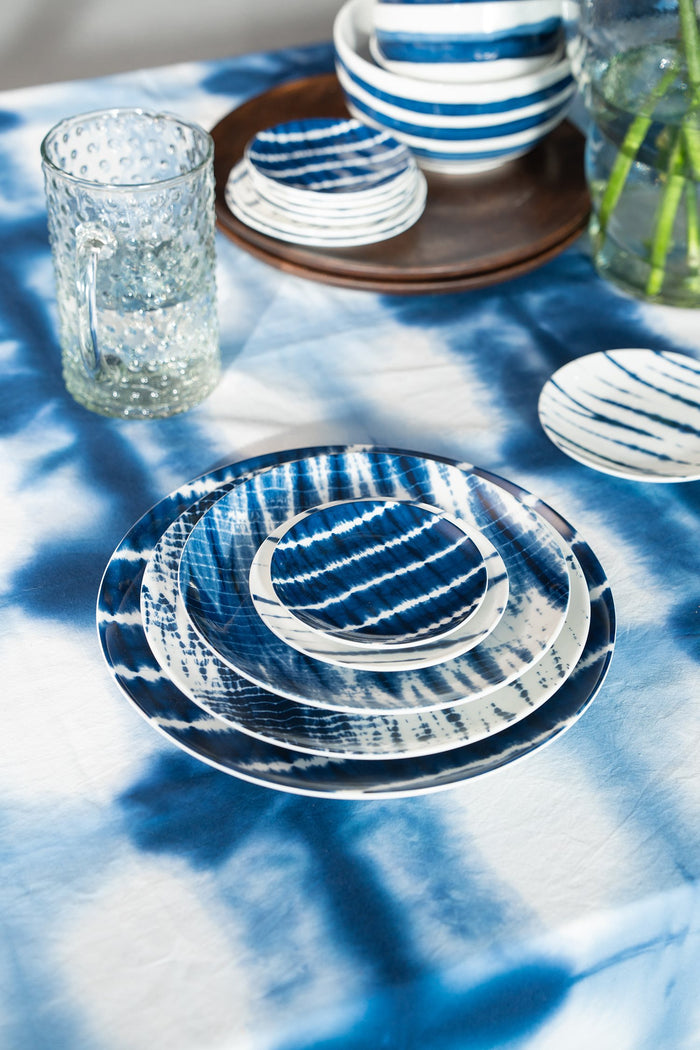 vtwonen Tie-Dye Borden - Ontbijtborden - Serviesset van 4 - 23cm