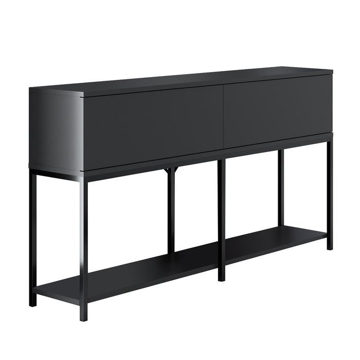 Calicosy - Consoletafel LORD - B150 cm - Antraciet | Zilver