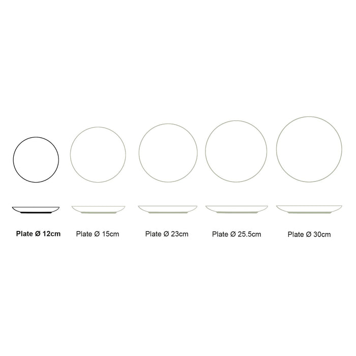 vtwonen Tie-Dye Borden - Gebaksbordjes - Serviesset van 6 - 12cm