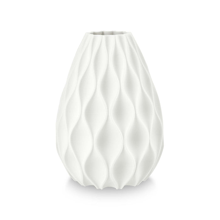 vtwonen Vaas Waves - Bloemenvaas van Porcelein - 3D print - 20x28.5cm