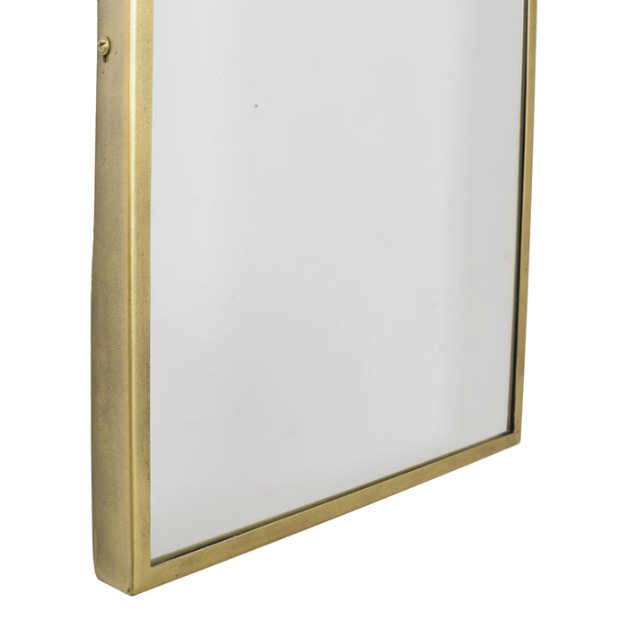 LOFT42 Industry Rectangle Spiegel - Metaal - antiek Messing - 120x40x4