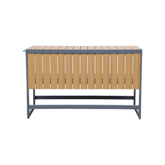 sweeek - Buitenkeuken tafel van aluminium en polywood