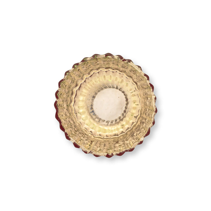 Pip Studio Waxinelichthouders Set van 4 - van Glas - Rood - 7x7cm